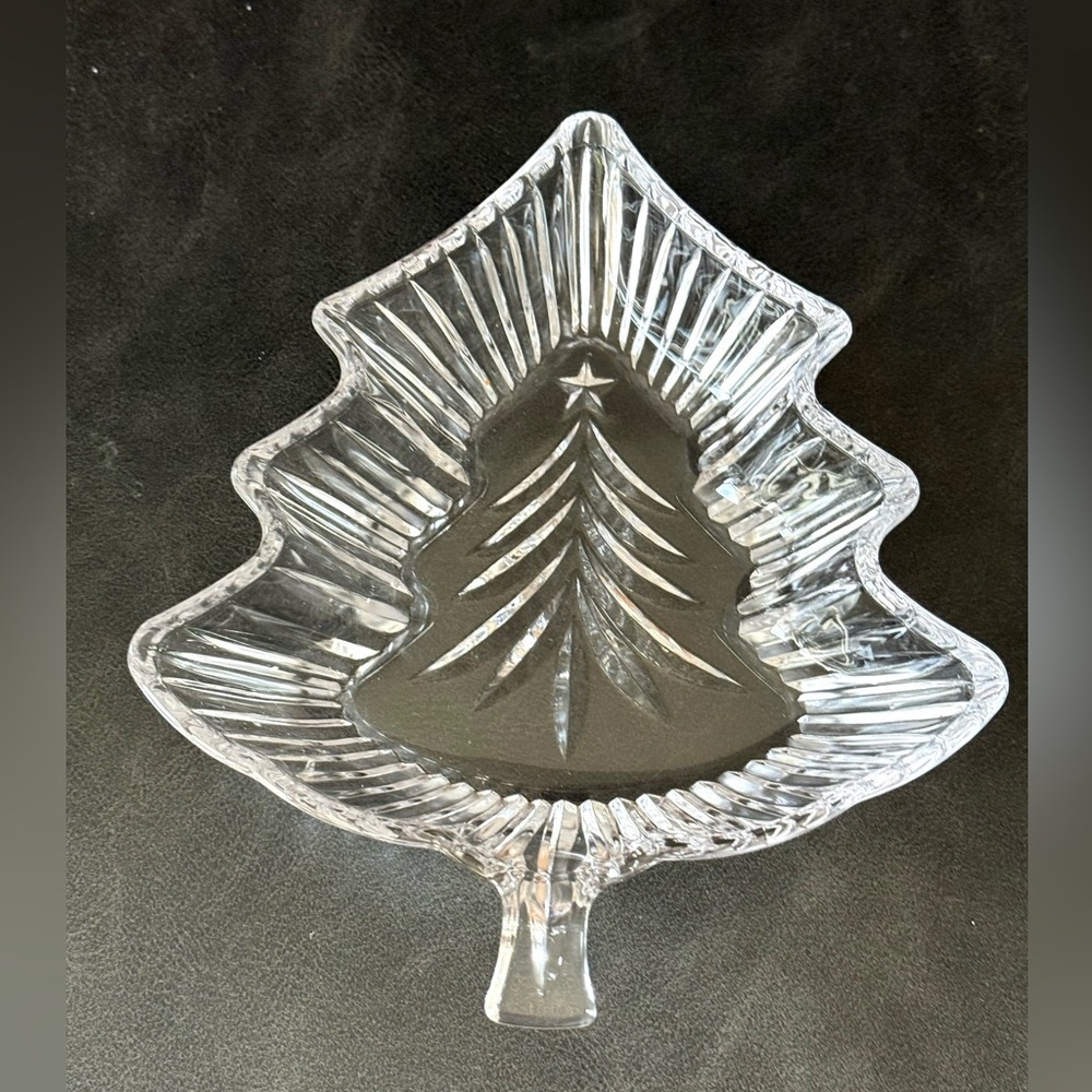 Mikasa Vintage Clear Glass Tree-Shaped candy Dish